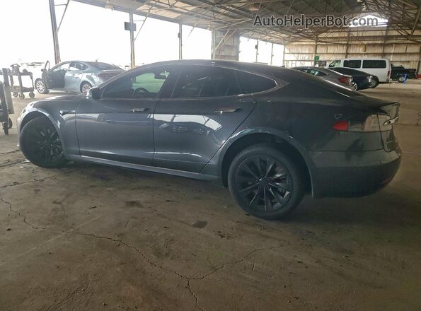 5YJSA1E26HF219385 2017 TESLA MODEL Серый Задняя левая четверть