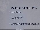 2019 Tesla Model S 100d/75d/long Range/standard Range Черный vin: 5YJSA1E26KF330283