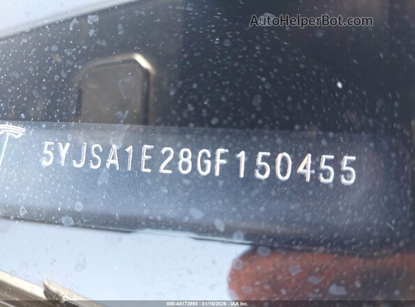 5YJSA1E28GF150455 2016 TESLA MODEL S Серый Вид подкапотного пространства