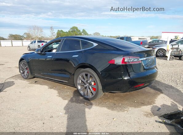 5YJSA1E45LF412055 2020 TESLA MODEL S Black Tył lewy