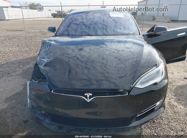 5YJSA1E45LF412055 2020 TESLA MODEL S Black Widok z tyłu