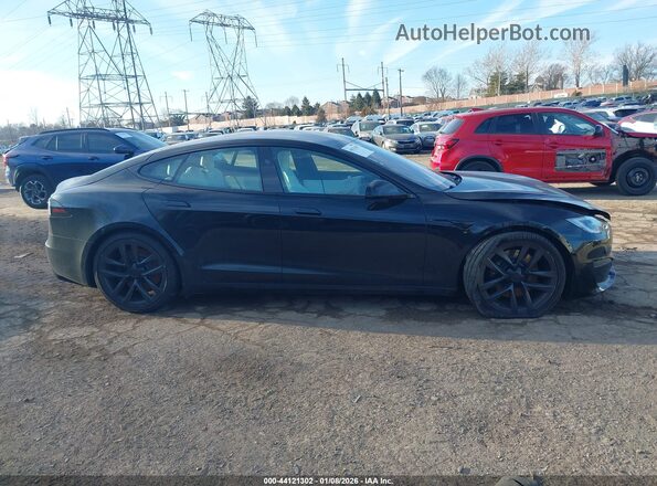 5YJSA1E52SF549414 2025 TESLA MODEL S Черный Вид задней части салона