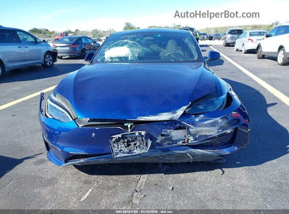 5YJSA1E53RF533457 2024 TESLA MODEL S Blue Widok z przodu