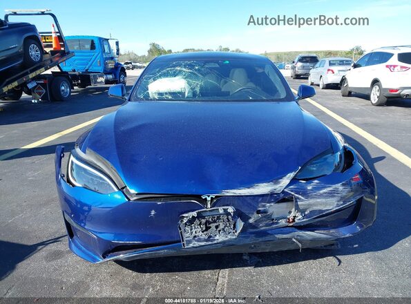 5YJSA1E53RF533457 2024 TESLA MODEL S Blue Widok zestawu wskaźników