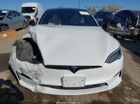 5YJSA1E5XMF438869 2021 TESLA MODEL S Белый Вид щитка приборов