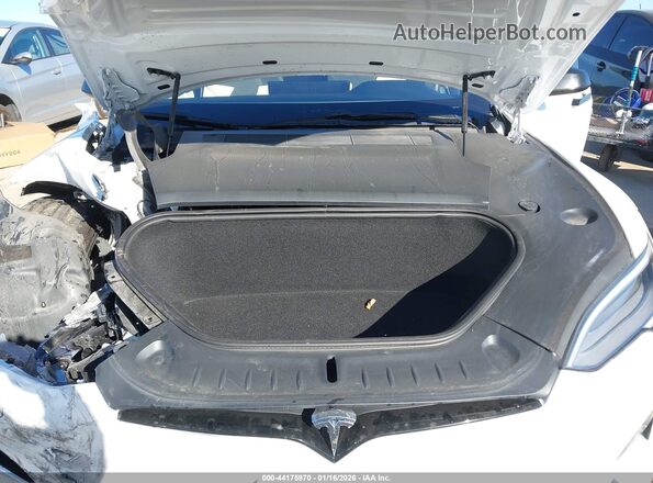 5YJSA1E5XMF438869 2021 TESLA MODEL S Белый Вид сзади