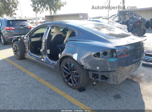 5YJSA1E62MF452564 2021 TESLA MODEL S Серый Вид спереди