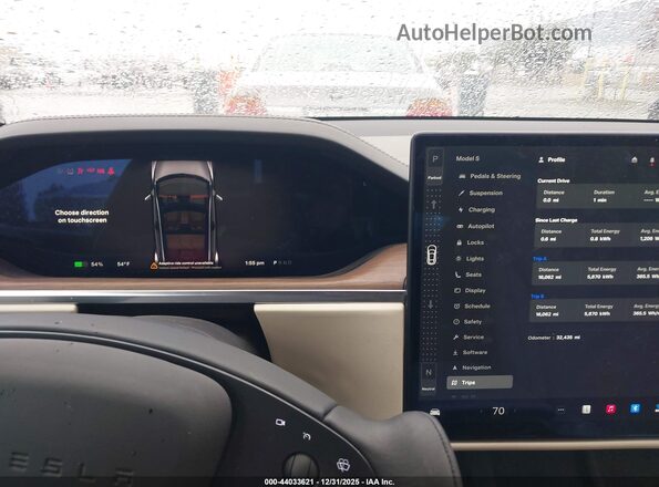 5YJSA1E64MF431084 2021 TESLA MODEL S Серый Вид задних сидений