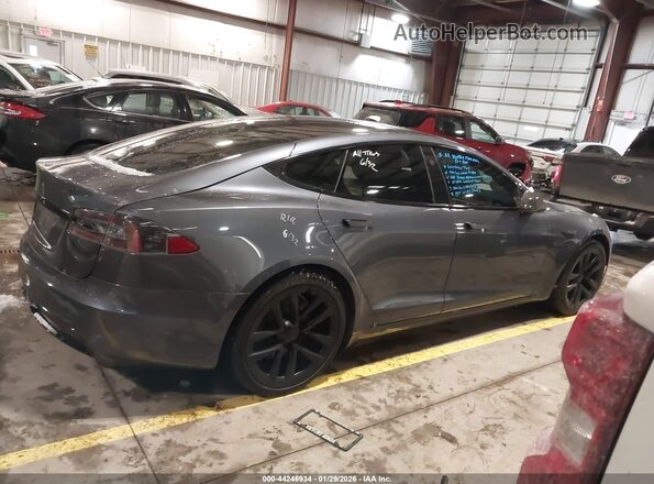 5YJSA1E68MF431475 2021 TESLA MODEL S Серый Панорамный вид салона 360°