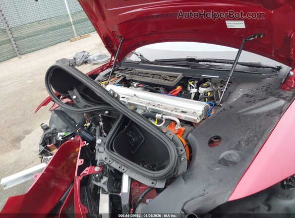 5YJSA1E69SF547975 2025 TESLA MODEL S Red Widok z tyłu