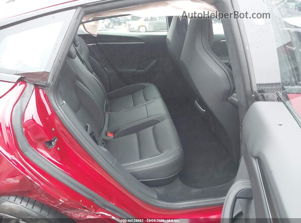 5YJSA1E69SF547975 2025 TESLA MODEL S Red Widok naklejki z numerem VIN
