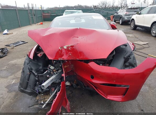 5YJSA1E69SF547975 2025 TESLA MODEL S Red Widok zestawu wskaźników