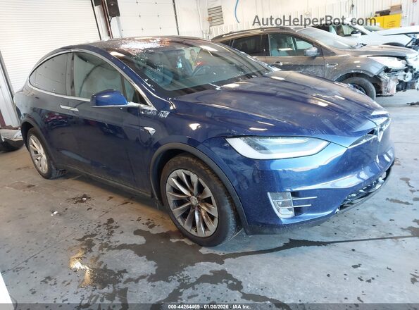5YJXCBE28LF231083 2020 TESLA MODEL X Blue Delantero derecho