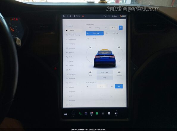5YJXCBE28LF231083 2020 TESLA MODEL X Blue 