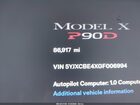 2016 Tesla Model X 75d/p100d/p90d Синий vin: 5YJXCBE4XGF006994
