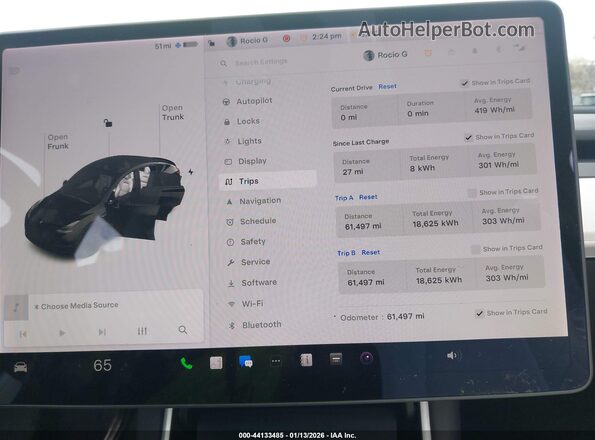 5YJYGDEE2MF078989 2021 TESLA MODEL Y Black უკანა სავარძლების ხედი