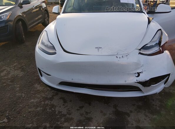 5YJYGDEE7MF207129 2021 TESLA MODEL Y White Вид ззаду