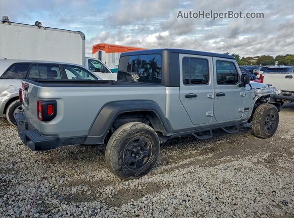 1C6HJTAGXRL103569 2024 JEEP GLADIATOR Серебряный Передняя правая четверть