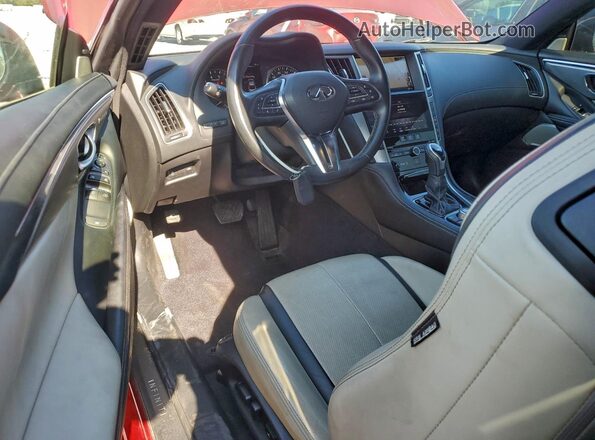 JN1EV7KK4MM411028 2021 INFINITI Q60 Красный Вид щитка приборов
