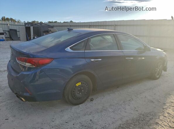 5NPE34AF8JH719475 2018 HYUNDAI SONATA Blue Передня права чверть