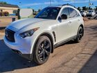 2017 Infiniti Qx70 White vin: JN8CS1MW2HM411677
