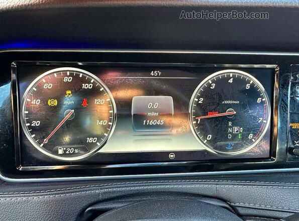 WDDUG8FB3GA225611 2016 MERCEDES-BENZ S Черный Вид салона спереди