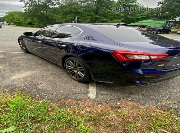 ZAM57YTL2J1270859 2018 MASERATI GHIBLI Синий Передняя правая четверть