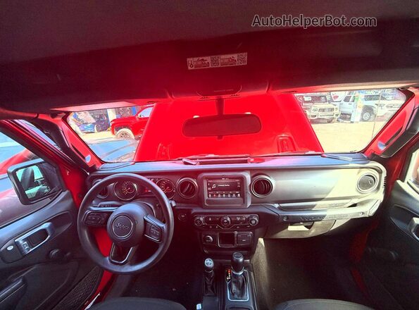 1C4GJXAG4NW145160 2022 JEEP WRANGLER Красный Вид задних сидений