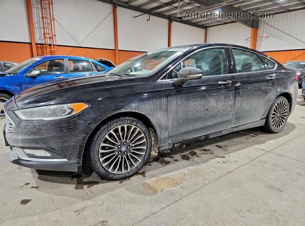 3FA6P0T91HR101064 2017 FORD FUSION Черный Задняя левая четверть
