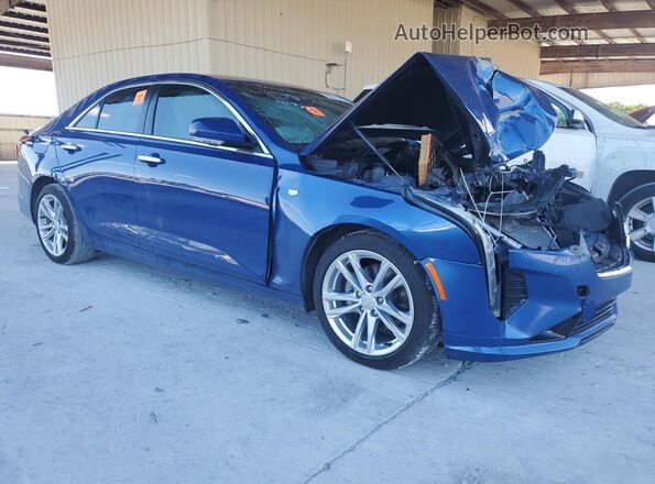 1G6DJ5RK7M0127093 2021 CADILLAC CT4 Blue Widok z przodu