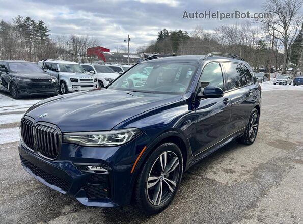 5UXCW2C06N9J79973 2022 BMW X7 Blue Tył prawy
