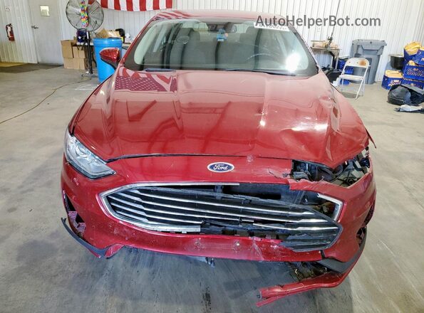 3FA6P0LU4KR262777 2019 FORD FUSION Красный Вид сзади