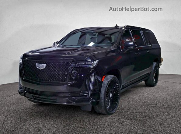 1GYS3RKL4NR258711 2022 CADILLAC ESCALADE Черный Задняя правая четверть