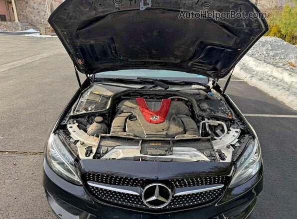 55SWF6EB3GU152788 2016 MERCEDES-BENZ C-CLASS Black Widok wnętrza z tyłu