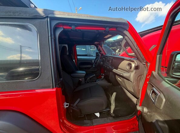 1C4GJXAG4NW145160 2022 JEEP WRANGLER Красный Вид сзади