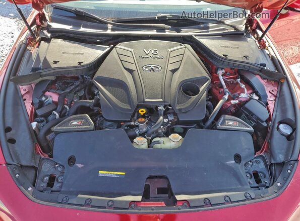 JN1EV7KK4MM411028 2021 INFINITI Q60 Красный Вид подкапотного пространства