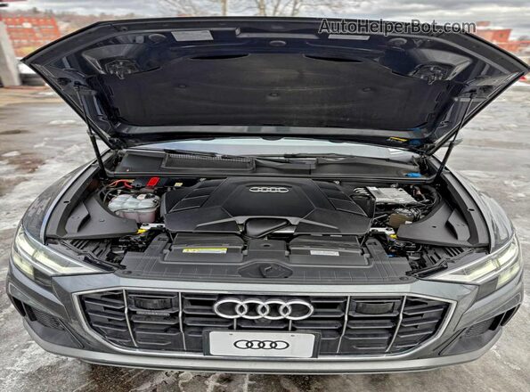 WA1EVAF19LD025211 2020 AUDI Q8 Gray უკანა სალონის ხედი