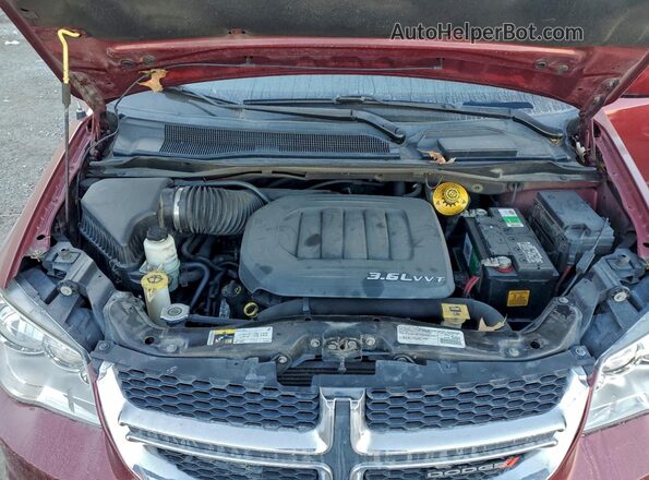 2C4RDGCG8GR310121 2016 DODGE CARAVAN Бордовый Вид наклейки с VIN-кодом