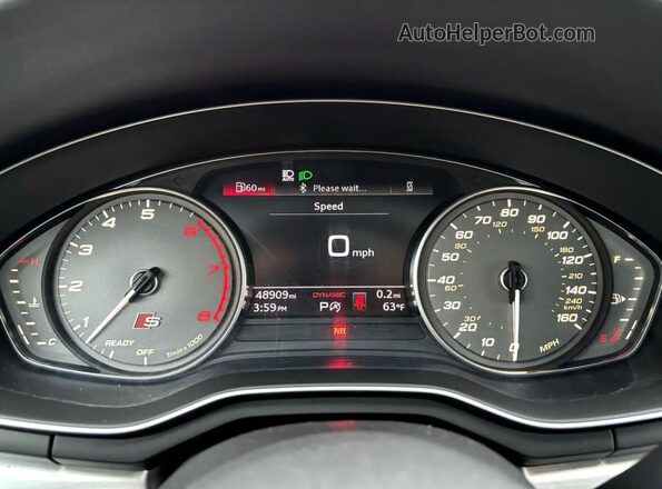 WAUA4AF47LA064167 2020 AUDI S4 Серый Вид щитка приборов