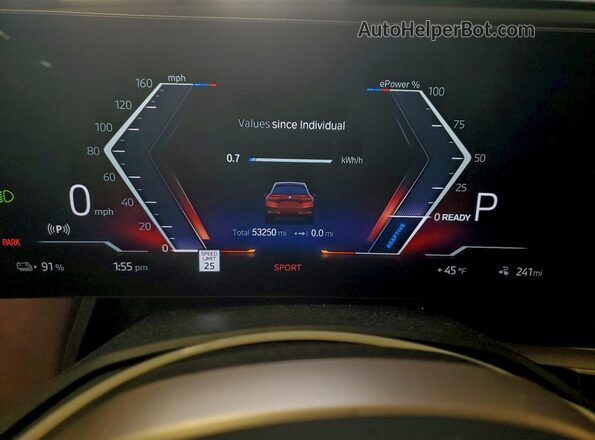 WB533CF06PCM03062 2023 BMW IX Red Rear seats view