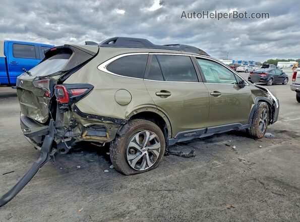 4S4BTGND9L3247794 2020 SUBARU OUTBACK Зеленый Передняя правая четверть