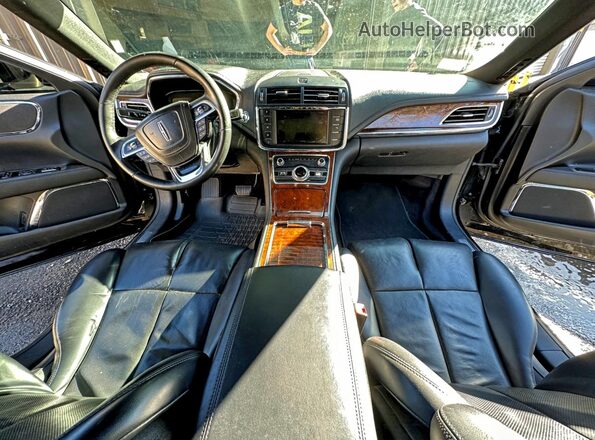 1LN6L9UK9H5617828 2017 LINCOLN CONTINENTA Черный Вид задних сидений