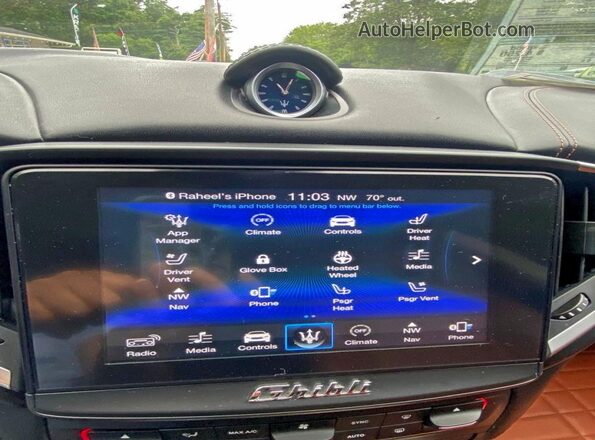 ZAM57YTL2J1270859 2018 MASERATI GHIBLI Синий Вид наклейки с VIN-кодом
