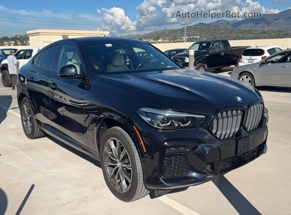 5UXCY6C05N9M64388 2022 BMW X6 Синий Задняя левая четверть