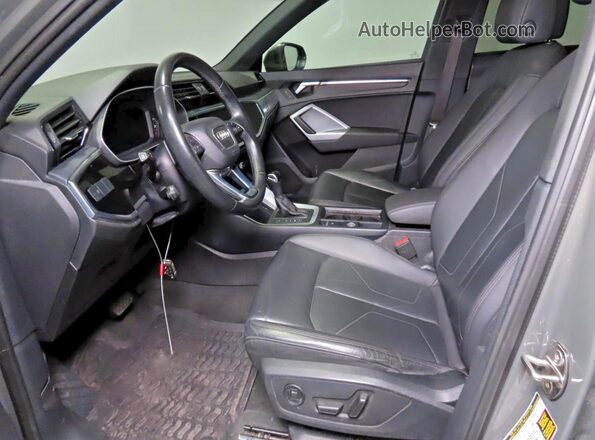 WA1DECF39M1153959 2021 AUDI Q3 Gray Vista de los asientos traseros