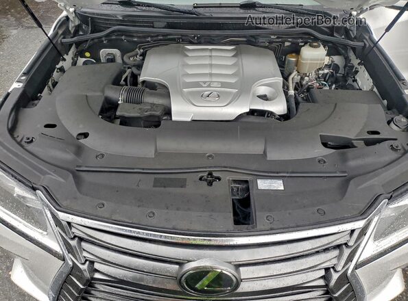 JTJHY7AX9J4264566 2018 LEXUS LX Белый Вид наклейки с VIN-кодом