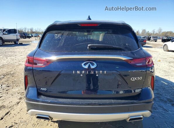 3PCAJ5BB3SF109604 2025 INFINITI QX50 Blue Vista interior delantera