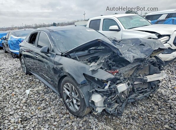 5NPEF4JA9MH078904 2021 HYUNDAI SONATA Black Widok z przodu