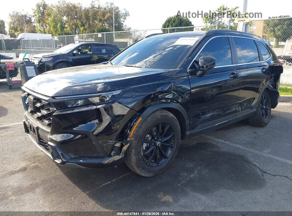 7FARS5H84SE038235 2025 HONDA CR-V HYBRID Черный Передняя левая четверть