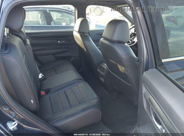 7FARS5H85RE031031 2024 HONDA CR-V HYBRID Dark Blue Widok naklejki z numerem VIN